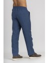 PANTALON EN LIN BLEU INDIGO JULES