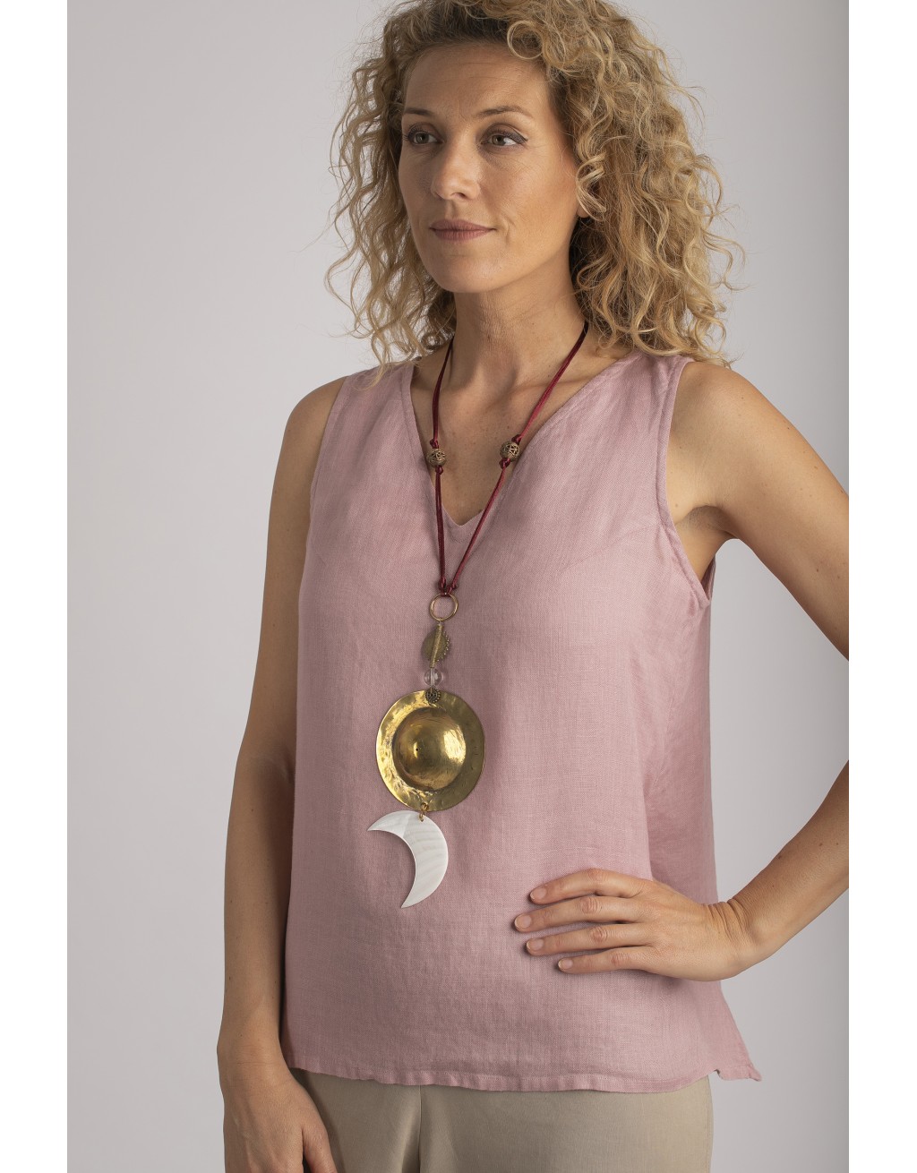 COLLIER TALISMAN SOLI LUNE