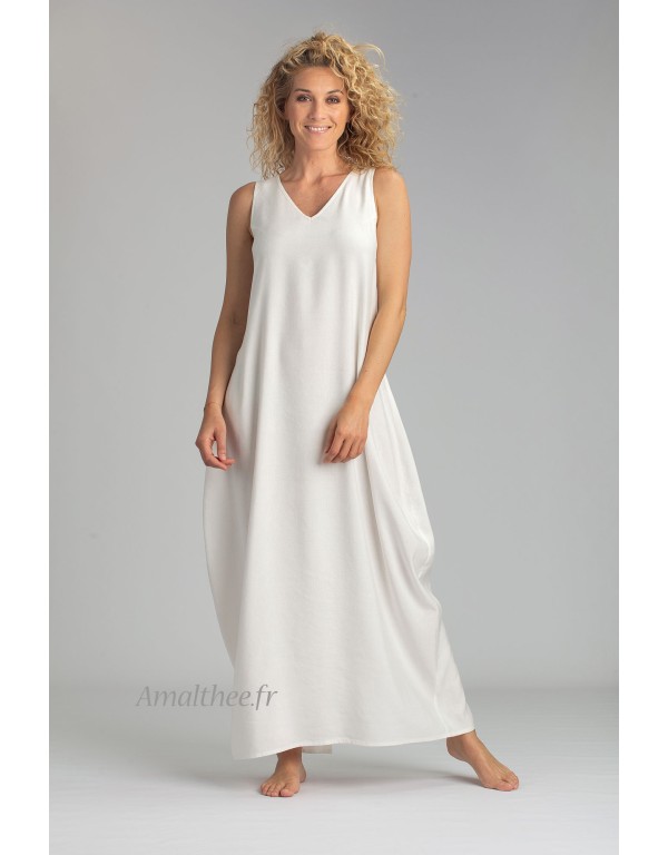 ROBE LUNE  EN LIN/VISCOSE