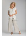 TOP SELENE EN VOILE DE LIN ET PANTALON BABA EN LIN FICELLE