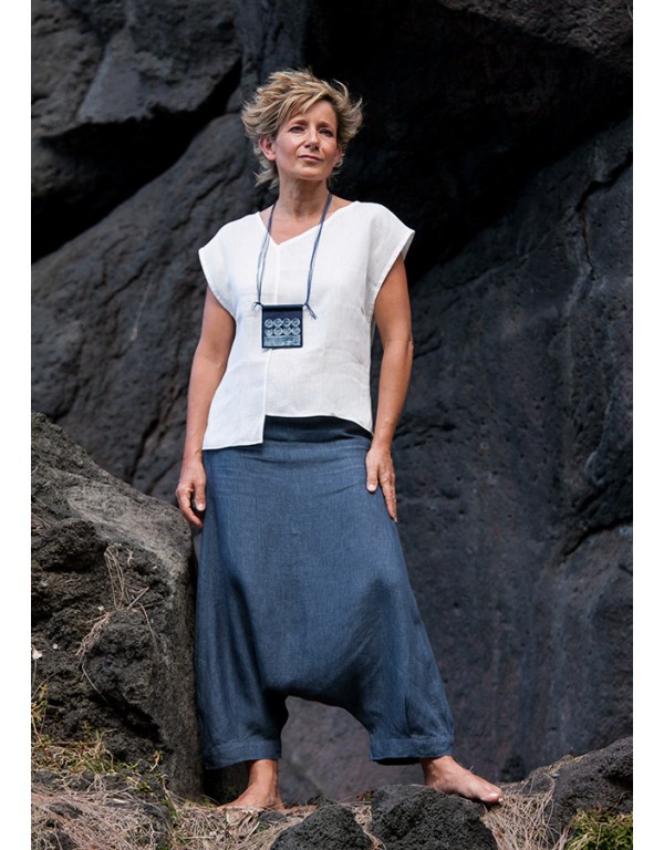 SAROUEL EN LIN BLEU CHAMBRAY ADRIEN