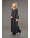 ROBE LONGUE MANON EN LIN COUTURES APPARENTES