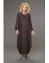 ROBE LONGUE MANON EN LIN COUTURES APPARENTES