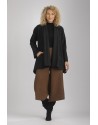 MANTEAU LISE EN LIN LAINE ET JUPE CULOTTE COULEUR CAMEL