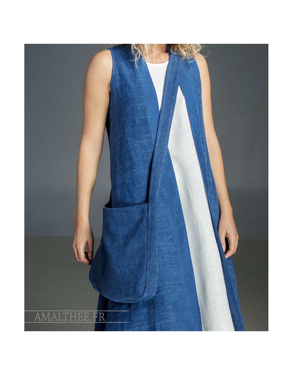Sac en lin couleur Indigo Sac en lin couleur Indigo