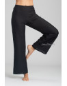 PANTALON BARBARA DROIT EN LIN NOIR