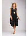 ROBE NOIRE ELENA EN LIN TENCEL