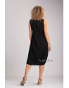 ROBE NOIRE ELENA EN LIN TENCEL