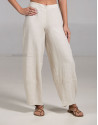 Pantalon Bulle en lin couleur naturelle