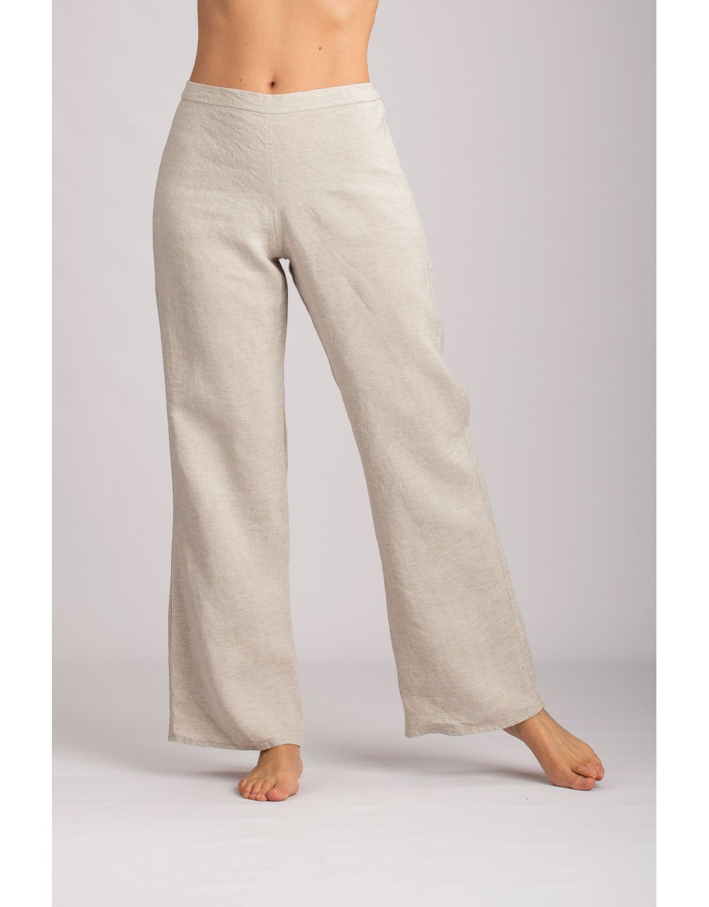 PANTALON BARBARA DROIT EN LIN FICELLE PANTALON BARBARA DROIT EN LIN FICELLE
